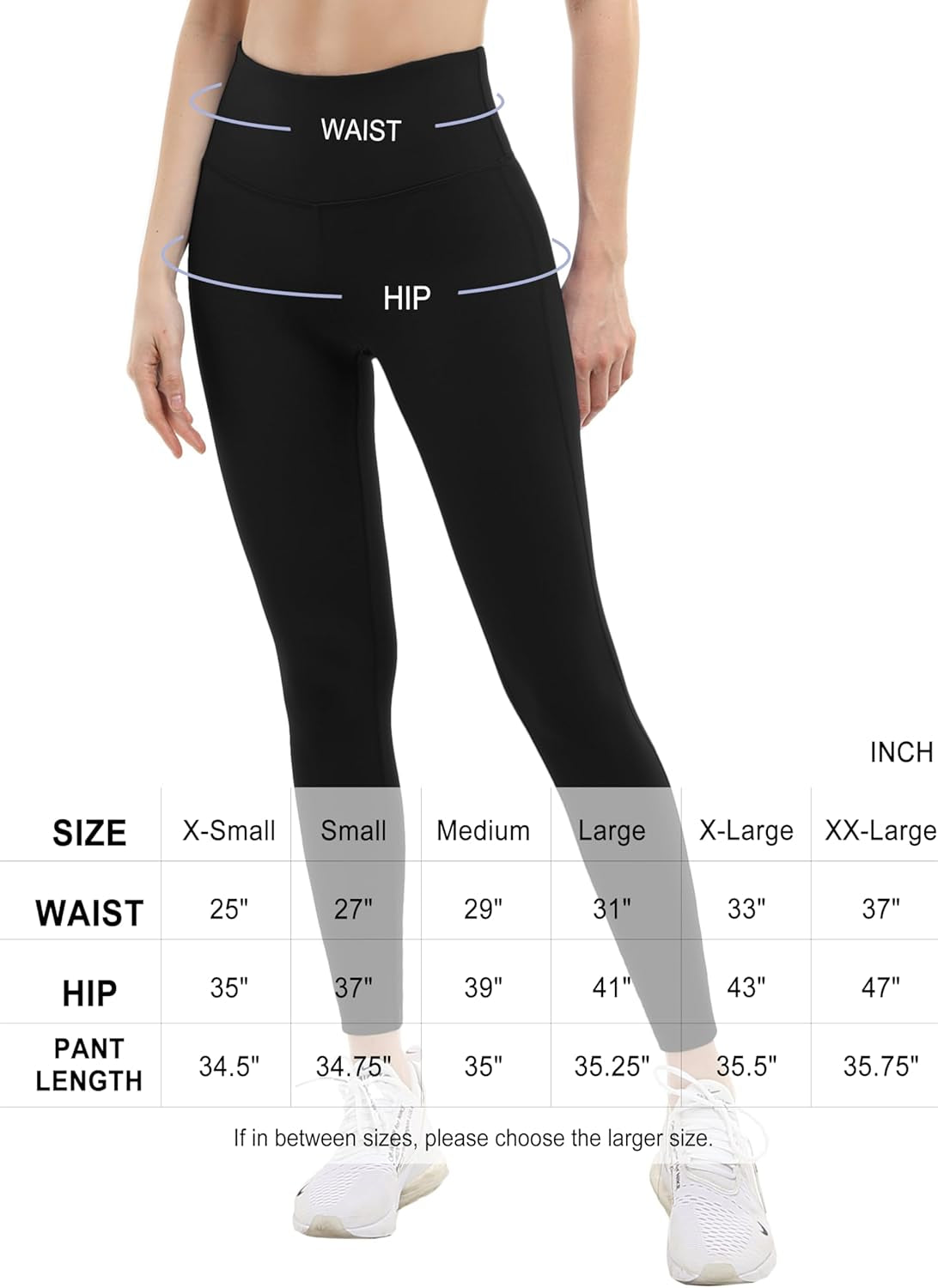 22"/26"/28" Inseam Yoga Pants Inner Pocket Workout Capris Running High Waist Full Length Leggings Tummy Control