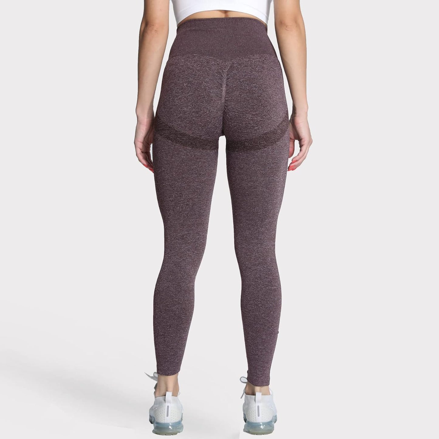 Women'S Scrunch Butt Lifting Leggings 2.0 Workout Seamless Booty Buttlift High Waisted Legging Yoga Pants (Dark Coffee Marl, X-Small)