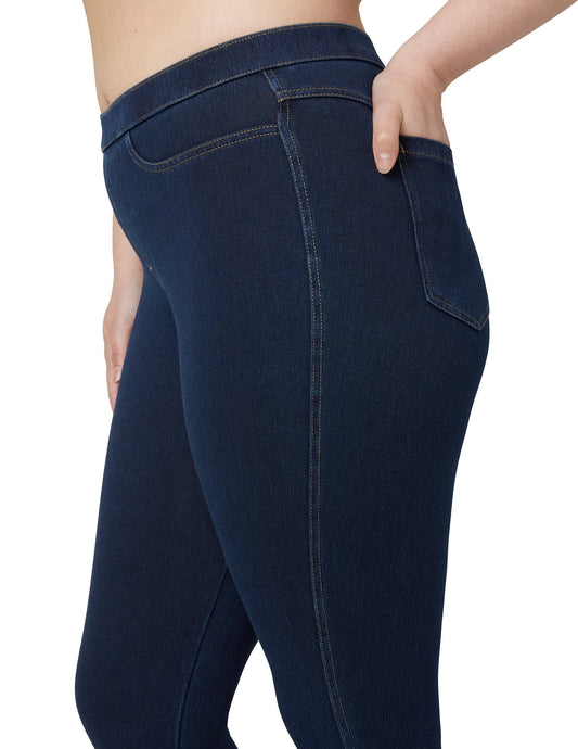 Women'S Classic Indigo Denim Legging, Dark Denim, X-Large