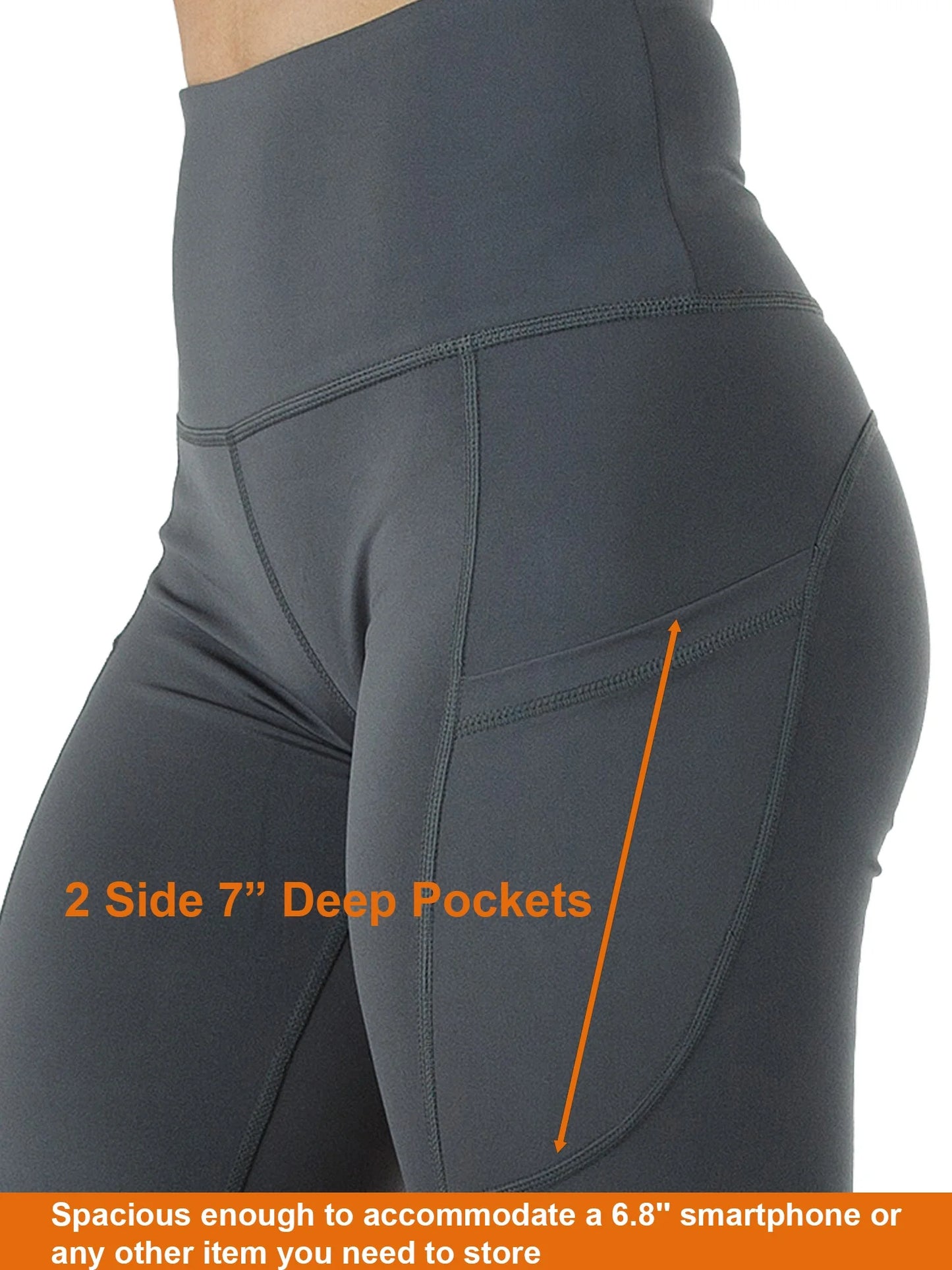 Women'S High Waist Yoga Leggings with Two Side Pockets Sports Legging Pants