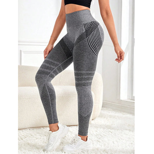 Scrunch Butt Lifting Leggings for Women Gym Seamless Workout Compression Leggings Tummy Control Butt Lift Yoga Pants Gray S