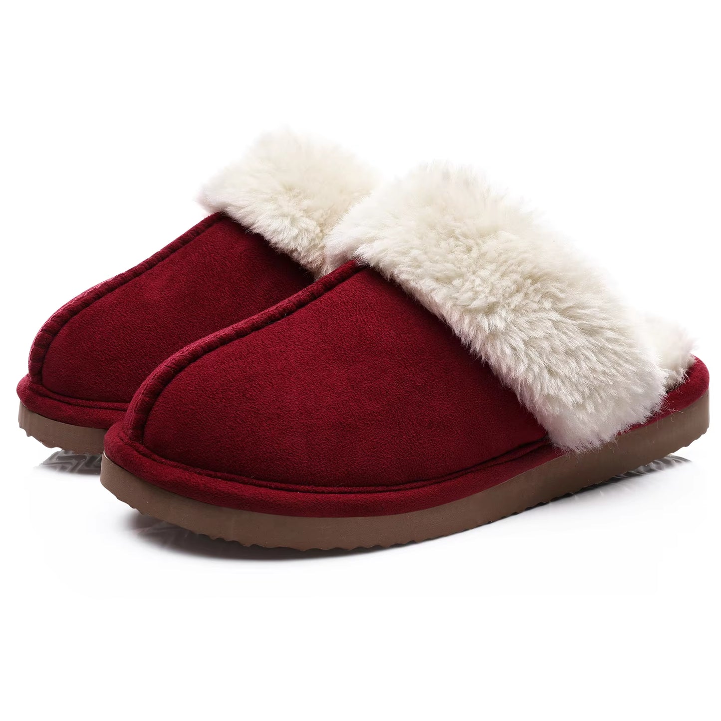 Fluffy Winter Slippers for Women Furry Fuzzy Home Shoes Faux Fur House Plush Slippers Indoor Warm Comfy Mute Flats Slide