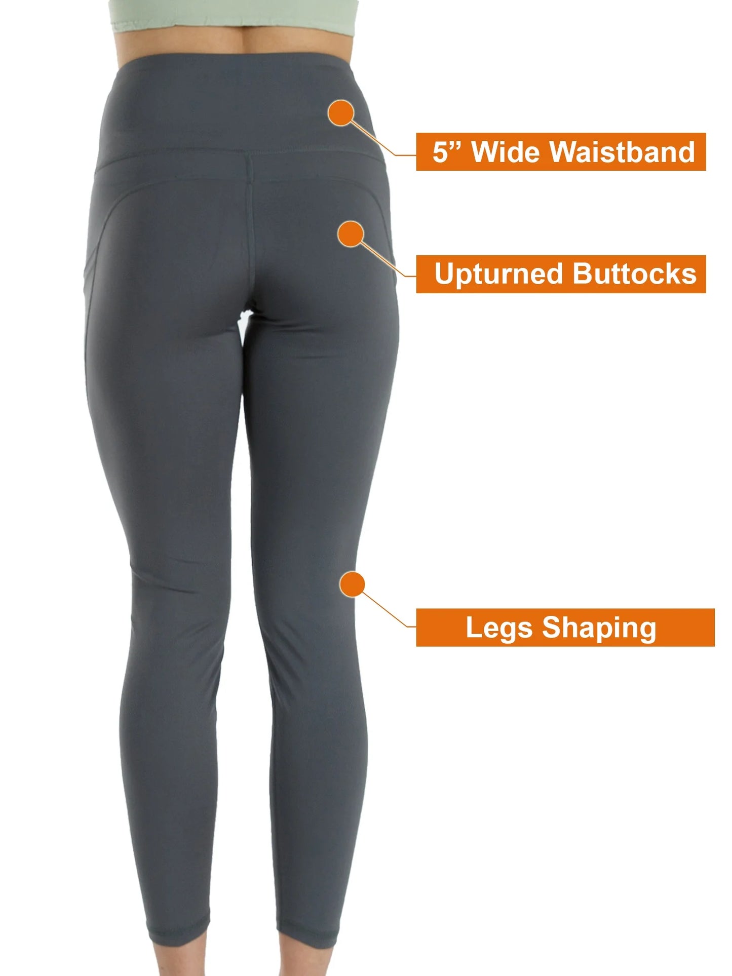 Women'S High Waist Yoga Leggings with Two Side Pockets Sports Legging Pants