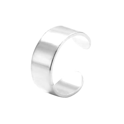 Korean Fashion Crystal Heart Ear Clip Earrings for Women Jewelry Ear Cuffs without Hole Single Double Layer Heart Fake Earrings