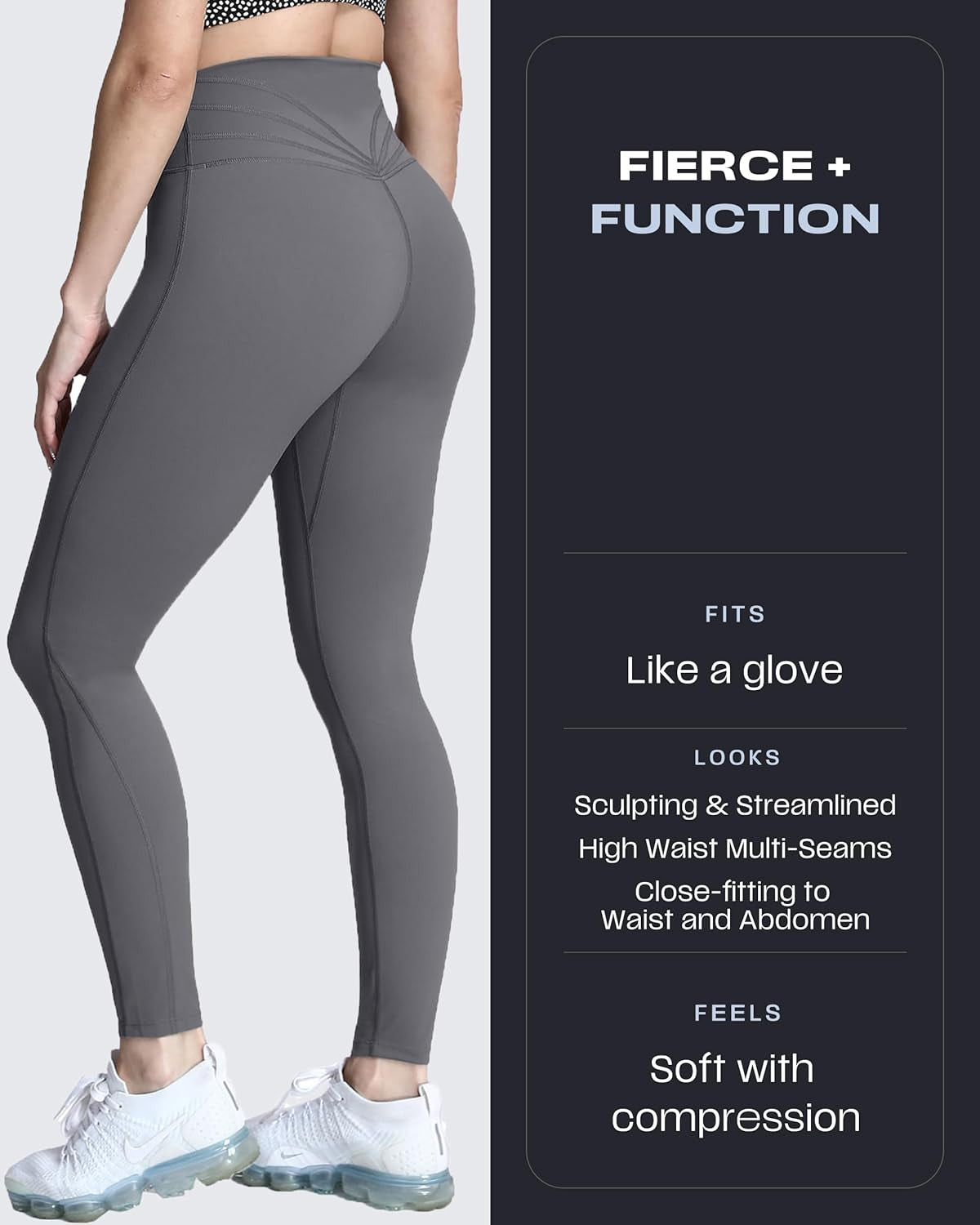 High Waisted Workout Leggings for Women Trinity Yoga Pants 26.5"