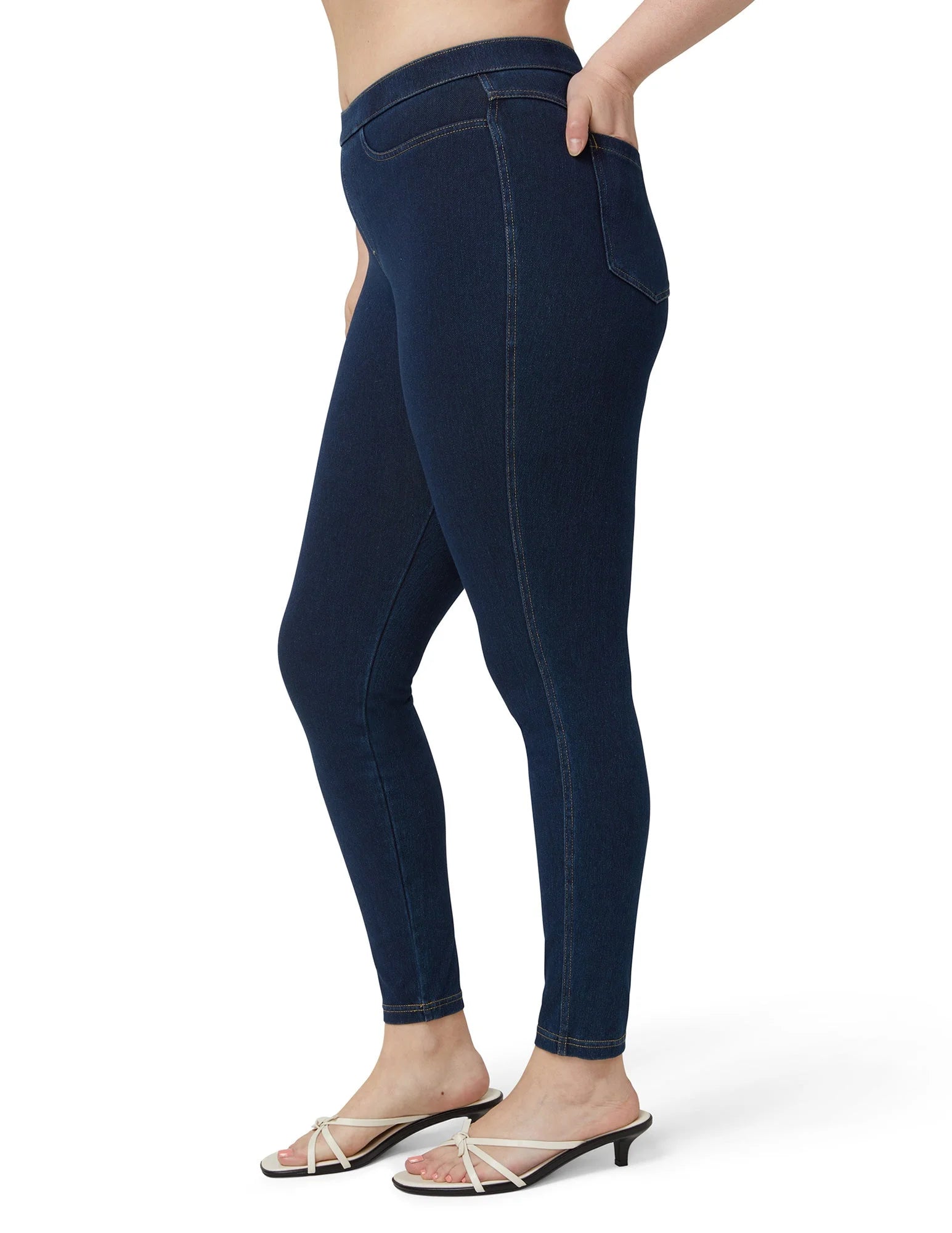 Women'S Classic Indigo Denim Legging, Dark Denim, X-Large