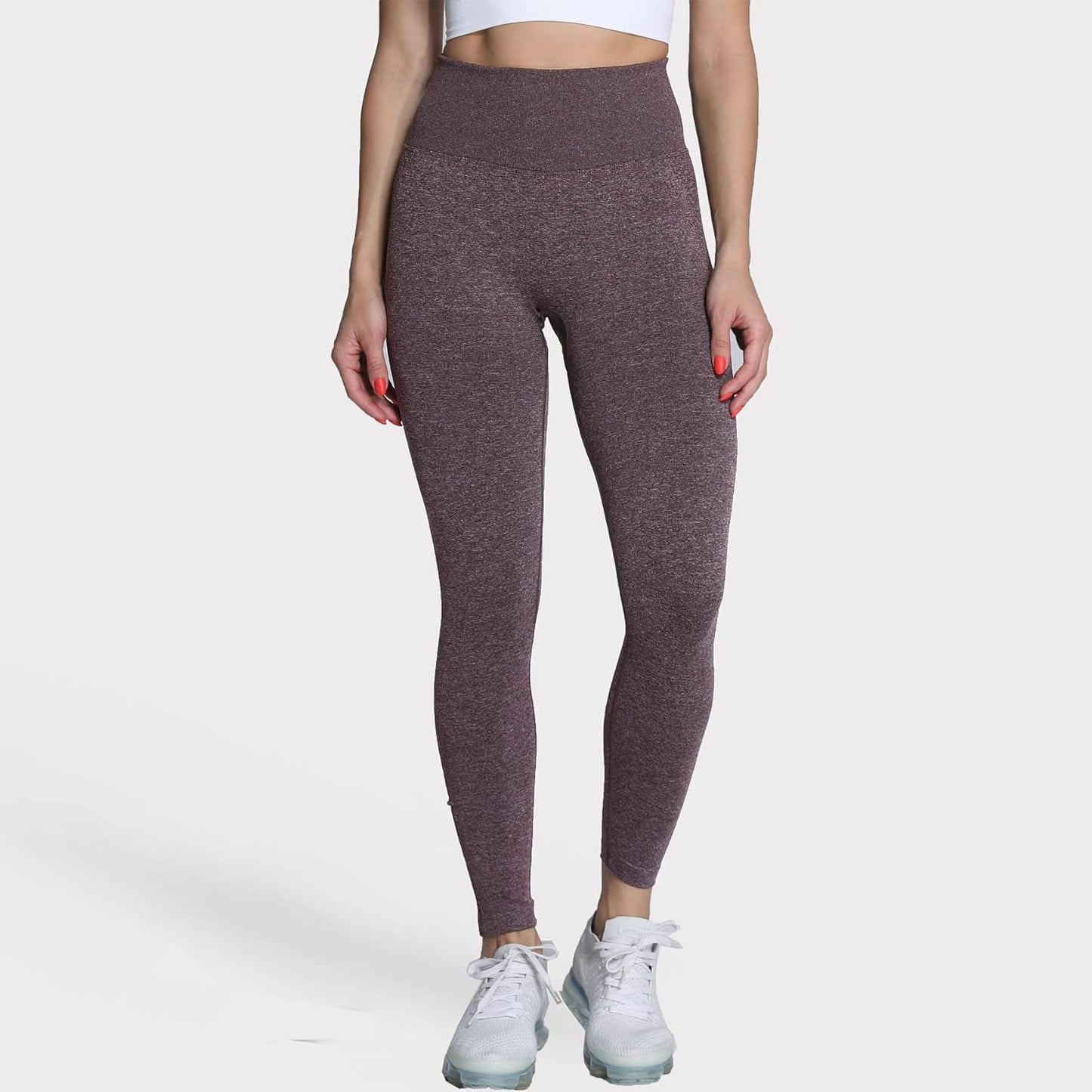 Women'S Scrunch Butt Lifting Leggings 2.0 Workout Seamless Booty Buttlift High Waisted Legging Yoga Pants (Dark Coffee Marl, X-Small)